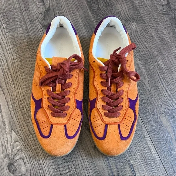 Alohas TB.490 RIFE ORANGE LEATHER SNEAKERS - Picture 5 of 13